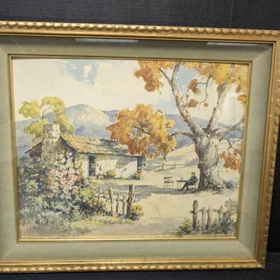 Davis Francis Schwartz (1879-1969) Watercolor Painting