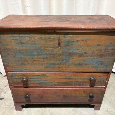 Antique American Pine Mule Chest