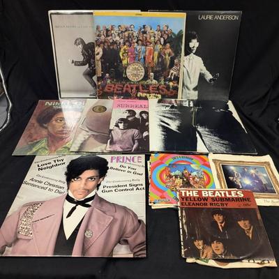 Group Of 1960's - 80's Records...Beatles, Stones, Prince