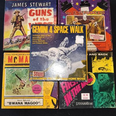Set Of 5 Vintage 8mm Home Movie Films By Columbia Pictures And Castle Films