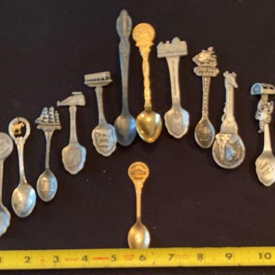 Colelction Of Vintage Souvinier Spoons