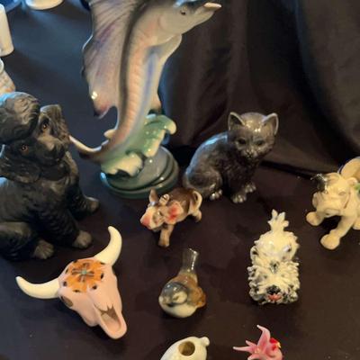 Assortment Of Various Vintage Ceramic Animal Statues/Figures