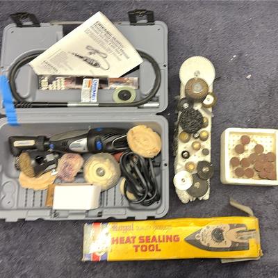 Royal Quality Products Heat Sealing Tool & Multipurpose Dremel W/lots Of Attachments