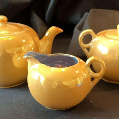 Vintage Listreware Teapot Set And Chokin Art Decorative Plate
