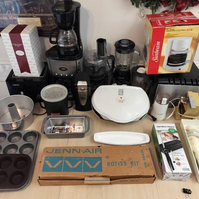 HUGE Assortment Of Appliances Featuring Venn-Air Rotiss Kit + Coffee Makers, Blenders, Fryers & More