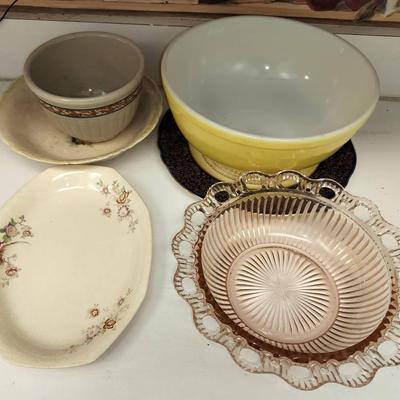 Collection Of Vintage Collectible Kitchen Dishware By Pyrex, Steubenville, And More