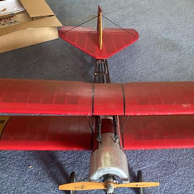 Vintage Red Baron Model Airplane