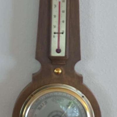 Vintage Springfield Change 24” Weather Thermometer Barometger Humidity Station 