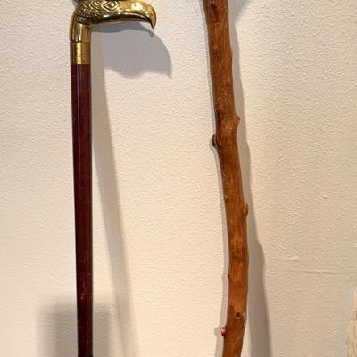 Vintage Walking Stick with Eagle Shape Handle Sheesham Wood Decorative Cane & Handmade Wooden Cane