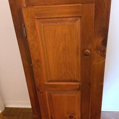 Wooden Cabinet With 3 Shelves 18”W X 13”D X 42”H