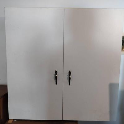 Two Drawer 4 Shelf Mounted Wall Cabniet
