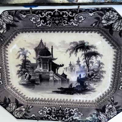 VINTAGE SERVING PLATTER
BLK/WHITE