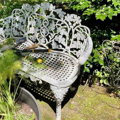 Iron settee