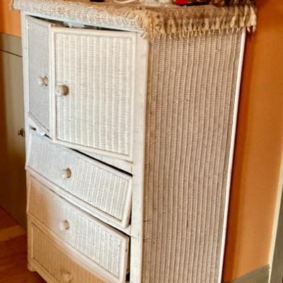 Wicker cabinet
