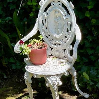 Ornate Iron patio chair