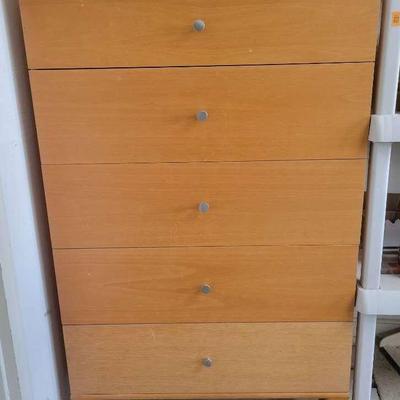 5-Drawer Modern Wood Chest