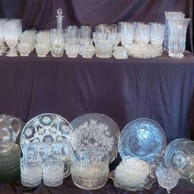 Large Crystal Plate & Cup Collection
