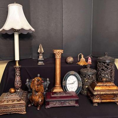 Jewelry Boxes & Other Bronze/Black Decor