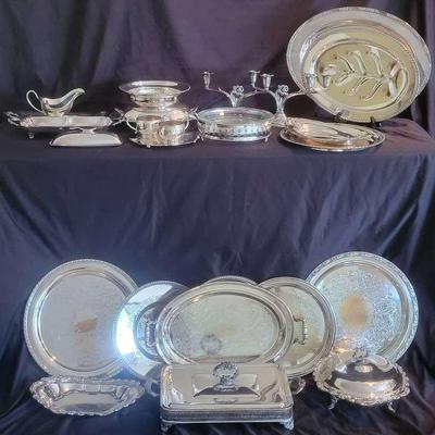 Silverplate Serving Trays