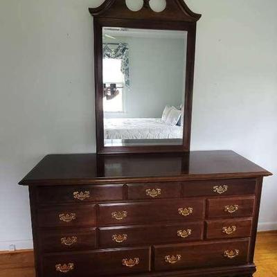 Beautiful Chippendale Style Dresser with Mirror