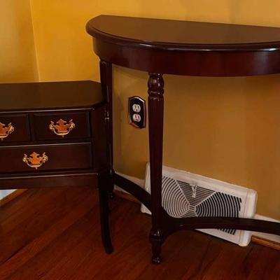 Two Side Tables Including A Bombay Co. Piece