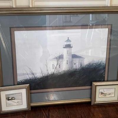 Landscape Art Pieces Including Watercolors By Hilda Parrish
