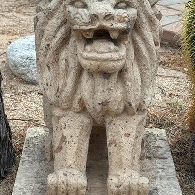 Concrete “Little” Lion Statue #1