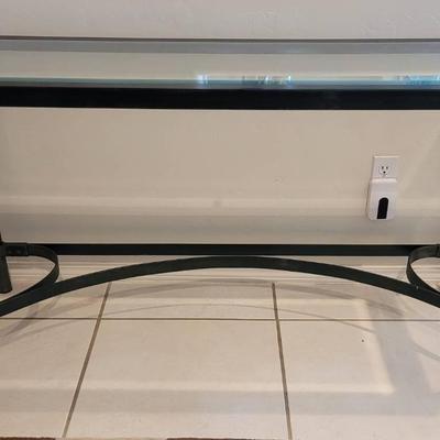 Glass Top Entry Table 