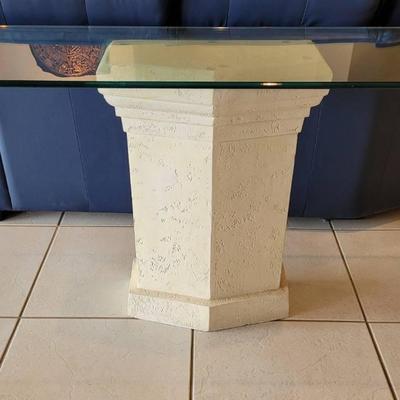 Glass Top Entry Table 