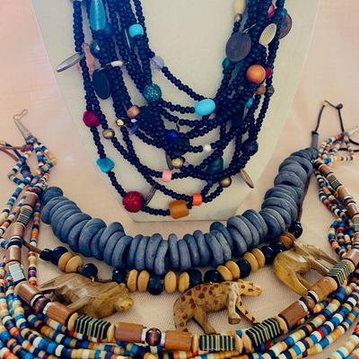 Colorful Multi Strand Necklaces 