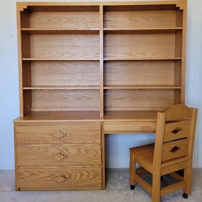 Southwestern Style Desk, Hutch, & Chair
