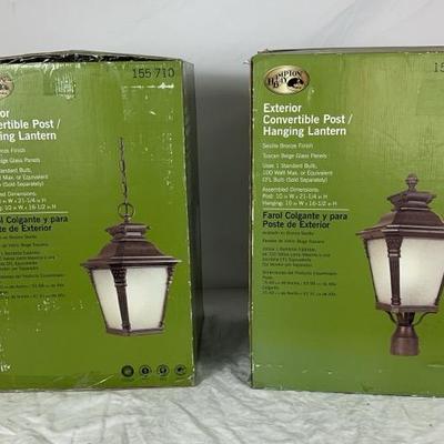 Hampton Bay Exterior Convertible Post/Hanging Lantern  - #2