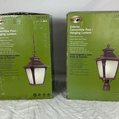 Hampton Bay Exterior Convertible Post/Hanging Lantern - #1