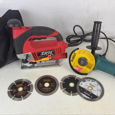 Skil Jigsaw & Makita Angle Grinder + New Tile Blades