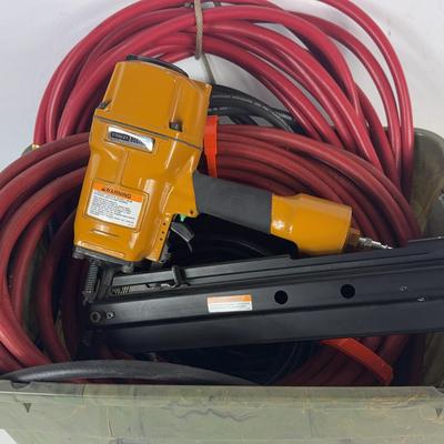 Stanley Bostitch Framing Nailer & Three Pneumatic Hoses 