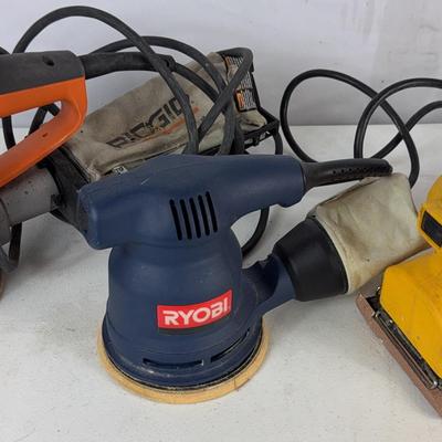 DeWalt, Ryobi, & Ridgid Orbital Sanders 
