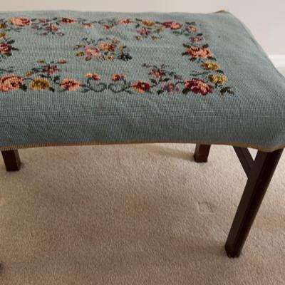Bench with Wool Embroidery 