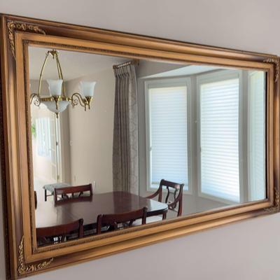 Large Gold Gilt Wall Mirror 