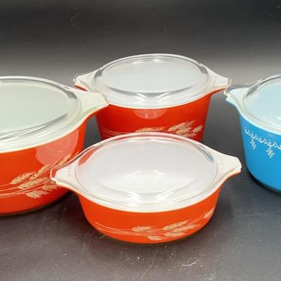 Vintage Pyrex Autumn Harvest Set