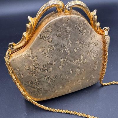 Vintage Walborg Italian Gold Evening Clutch
