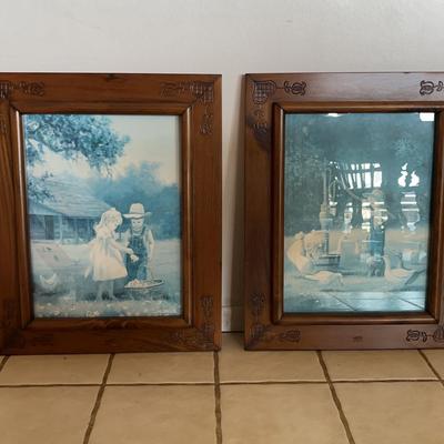 Kids On Farm Framed Paintings By M. Caroselli 