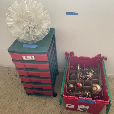 Christmas Ornaments With Storage Container