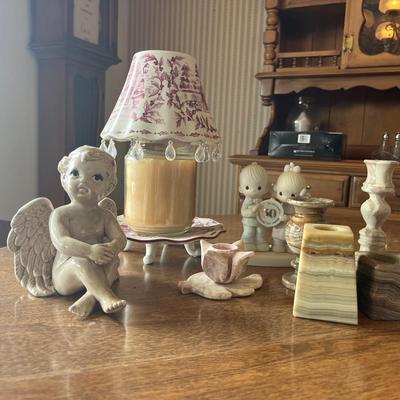 Candlestick Holders from Around the World & Precious Moments 50th Anniversary figurine