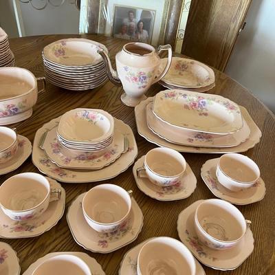  Vintage Set Of Limoges “The Pansy” China