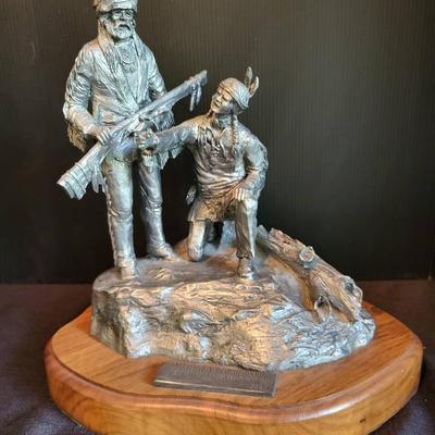 Pewter Statue by Michael A. Ricker (D)