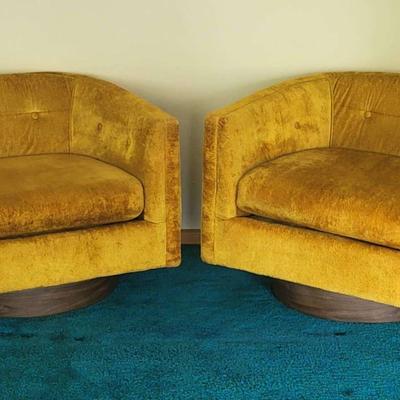 Steinhafels Swivel Club Chairs (LR)