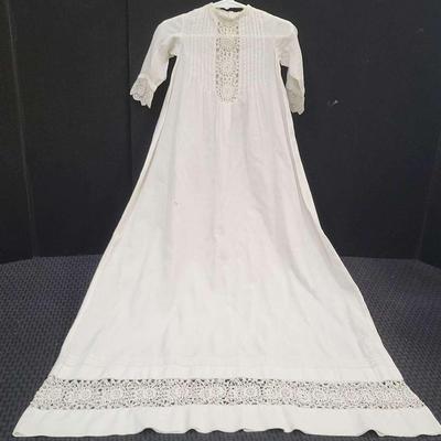 Antique Baptismal Gown - Tatted