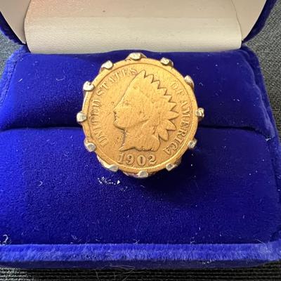18k HGE Coin Ring