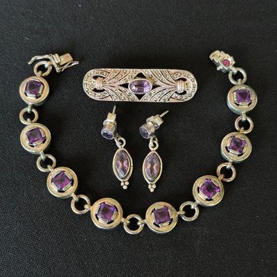 Amethyst and Silver