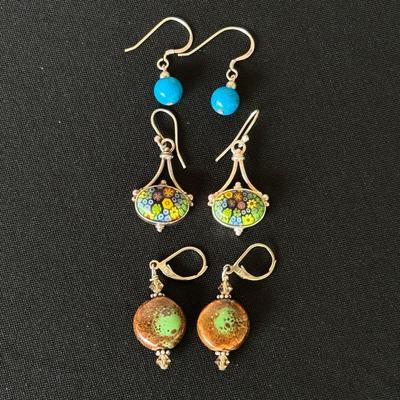 Silver Earring Trio